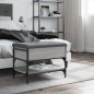 vidaXL Schuhbank Grau Sonoma 62x42x45 cm Holzwerkstoff vidaXL Schuhbank Grau Sonoma 62x42x45 cm Holzwerkstoff