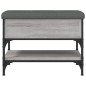 vidaXL Schuhbank Grau Sonoma 62x42x45 cm Holzwerkstoff vidaXL Schuhbank Grau Sonoma 62x42x45 cm Holzwerkstoff