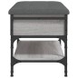 vidaXL Schuhbank Grau Sonoma 62x42x45 cm Holzwerkstoff vidaXL Schuhbank Grau Sonoma 62x42x45 cm Holzwerkstoff