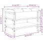 vidaXL Schuhbank Grau Sonoma 62x42x45 cm Holzwerkstoff vidaXL Schuhbank Grau Sonoma 62x42x45 cm Holzwerkstoff