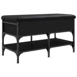vidaXL Schuhbank Schwarz 82x42x45 cm Holzwerkstoff