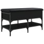 vidaXL Schuhbank Schwarz 82x42x45 cm Holzwerkstoff vidaXL Schuhbank Schwarz 82x42x45 cm Holzwerkstoff