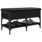vidaXL Schuhbank Schwarz 82x42x45 cm Holzwerkstoff vidaXL Schuhbank Schwarz 82x42x45 cm Holzwerkstoff