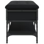 vidaXL Schuhbank Schwarz 82x42x45 cm Holzwerkstoff vidaXL Schuhbank Schwarz 82x42x45 cm Holzwerkstoff