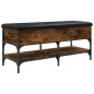 vidaXL Schuhbank Räuchereiche 102x42x45 cm Holzwerkstoff vidaXL Schuhbank Räuchereiche 102x42x45 cm Holzwerkstoff