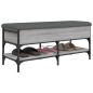 vidaXL Schuhbank Grau Sonoma 102x42x45 cm Holzwerkstoff vidaXL Schuhbank Grau Sonoma 102x42x45 cm Holzwerkstoff