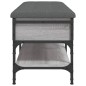 vidaXL Schuhbank Grau Sonoma 102x42x45 cm Holzwerkstoff vidaXL Schuhbank Grau Sonoma 102x42x45 cm Holzwerkstoff