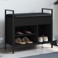 vidaXL Schuhbank Schwarz 65,5x32x57,5 cm Holzwerkstoff vidaXL Schuhbank Schwarz 65,5x32x57,5 cm Holzwerkstoff