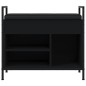 vidaXL Schuhbank Schwarz 65,5x32x57,5 cm Holzwerkstoff vidaXL Schuhbank Schwarz 65,5x32x57,5 cm Holzwerkstoff