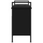 vidaXL Schuhbank Schwarz 65,5x32x57,5 cm Holzwerkstoff vidaXL Schuhbank Schwarz 65,5x32x57,5 cm Holzwerkstoff
