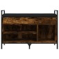 vidaXL Schuhbank Räuchereiche 85,5x32x57,5 cm Holzwerkstoff vidaXL Schuhbank Räuchereiche 85,5x32x57,5 cm Holzwerkstoff