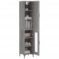 vidaXL Highboard Grau Sonoma 34,5x34x180 cm Holzwerkstoff vidaXL Highboard Grau Sonoma 34,5x34x180 cm Holzwerkstoff