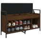 vidaXL Schuhbank Braun Eichen-Optik 105,5x32x57,5 cm Holzwerkstoff vidaXL Schuhbank Braun Eichen-Optik 105,5x32x57,5 cm Holzwerkstoff