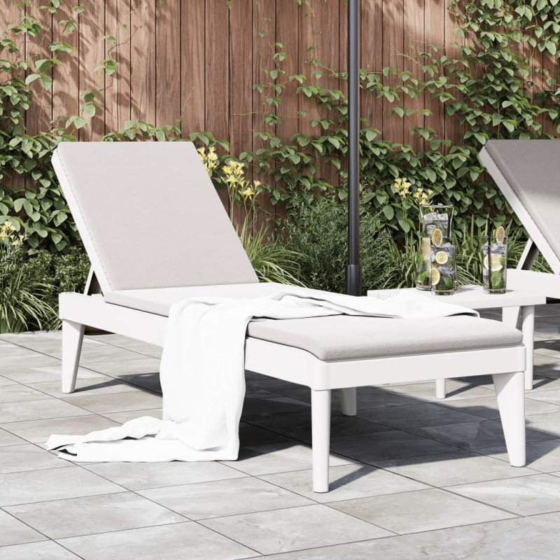 vidaXL Sonnenliege Weiß 186x60x29 cm PP vidaXL Sonnenliege Weiß 186x60x29 cm PP