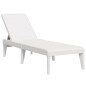 vidaXL Sonnenliege Weiß 186x60x29 cm PP vidaXL Sonnenliege Weiß 186x60x29 cm PP
