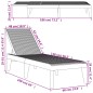 vidaXL Sonnenliege Weiß 186x60x29 cm PP vidaXL Sonnenliege Weiß 186x60x29 cm PP