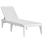 vidaXL Sonnenliege Weiß 186x60x29 cm PP vidaXL Sonnenliege Weiß 186x60x29 cm PP