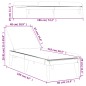 vidaXL Sonnenliege mit Auflage Weiß 186x60x29 cm PP vidaXL Sonnenliege mit Auflage Weiß 186x60x29 cm PP