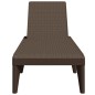 vidaXL Sonnenliege Braun 186x60x29 cm PP vidaXL Sonnenliege Braun 186x60x29 cm PP