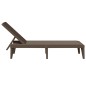 vidaXL Sonnenliege Braun 186x60x29 cm PP vidaXL Sonnenliege Braun 186x60x29 cm PP