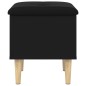 vidaXL Sitzbank mit Stauraum Schwarz 42x42x46 cm Holzwerkstoff vidaXL Sitzbank mit Stauraum Schwarz 42x42x46 cm Holzwerkstoff