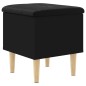 vidaXL Sitzbank mit Stauraum Schwarz 42x42x46 cm Holzwerkstoff vidaXL Sitzbank mit Stauraum Schwarz 42x42x46 cm Holzwerkstoff