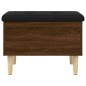 vidaXL Sitzbank mit Stauraum Braun Eichen-Optik 62x42x46 cm vidaXL Sitzbank mit Stauraum Braun Eichen-Optik 62x42x46 cm