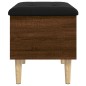 vidaXL Sitzbank mit Stauraum Braun Eichen-Optik 62x42x46 cm vidaXL Sitzbank mit Stauraum Braun Eichen-Optik 62x42x46 cm