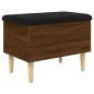 vidaXL Sitzbank mit Stauraum Braun Eichen-Optik 62x42x46 cm vidaXL Sitzbank mit Stauraum Braun Eichen-Optik 62x42x46 cm