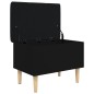vidaXL Sitzbank mit Stauraum Schwarz 62x42x46 cm Holzwerkstoff vidaXL Sitzbank mit Stauraum Schwarz 62x42x46 cm Holzwerkstoff
