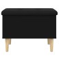 vidaXL Sitzbank mit Stauraum Schwarz 62x42x46 cm Holzwerkstoff vidaXL Sitzbank mit Stauraum Schwarz 62x42x46 cm Holzwerkstoff