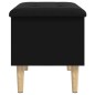vidaXL Sitzbank mit Stauraum Schwarz 62x42x46 cm Holzwerkstoff vidaXL Sitzbank mit Stauraum Schwarz 62x42x46 cm Holzwerkstoff