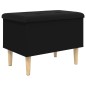vidaXL Sitzbank mit Stauraum Schwarz 62x42x46 cm Holzwerkstoff vidaXL Sitzbank mit Stauraum Schwarz 62x42x46 cm Holzwerkstoff