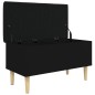 vidaXL Sitzbank mit Stauraum Schwarz 82x42x46 cm Holzwerkstoff vidaXL Sitzbank mit Stauraum Schwarz 82x42x46 cm Holzwerkstoff