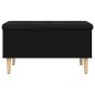 vidaXL Sitzbank mit Stauraum Schwarz 82x42x46 cm Holzwerkstoff vidaXL Sitzbank mit Stauraum Schwarz 82x42x46 cm Holzwerkstoff