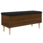 vidaXL Sitzbank mit Stauraum Braun Eichen-Optik 102x42x46 cm vidaXL Sitzbank mit Stauraum Braun Eichen-Optik 102x42x46 cm