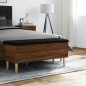 vidaXL Sitzbank mit Stauraum Braun Eichen-Optik 102x42x46 cm vidaXL Sitzbank mit Stauraum Braun Eichen-Optik 102x42x46 cm
