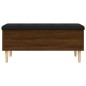 vidaXL Sitzbank mit Stauraum Braun Eichen-Optik 102x42x46 cm vidaXL Sitzbank mit Stauraum Braun Eichen-Optik 102x42x46 cm