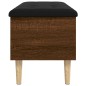 vidaXL Sitzbank mit Stauraum Braun Eichen-Optik 102x42x46 cm vidaXL Sitzbank mit Stauraum Braun Eichen-Optik 102x42x46 cm