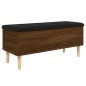 vidaXL Sitzbank mit Stauraum Braun Eichen-Optik 102x42x46 cm vidaXL Sitzbank mit Stauraum Braun Eichen-Optik 102x42x46 cm