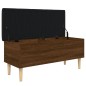 vidaXL Sitzbank mit Stauraum Braun Eichen-Optik 102x42x46 cm vidaXL Sitzbank mit Stauraum Braun Eichen-Optik 102x42x46 cm