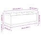 vidaXL Sitzbank mit Stauraum Braun Eichen-Optik 102x42x46 cm vidaXL Sitzbank mit Stauraum Braun Eichen-Optik 102x42x46 cm