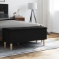 vidaXL Sitzbank mit Stauraum Schwarz 102x42x46 cm Holzwerkstoff vidaXL Sitzbank mit Stauraum Schwarz 102x42x46 cm Holzwerkstoff