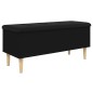 vidaXL Sitzbank mit Stauraum Schwarz 102x42x46 cm Holzwerkstoff vidaXL Sitzbank mit Stauraum Schwarz 102x42x46 cm Holzwerkstoff
