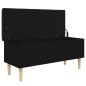 vidaXL Sitzbank mit Stauraum Schwarz 102x42x46 cm Holzwerkstoff vidaXL Sitzbank mit Stauraum Schwarz 102x42x46 cm Holzwerkstoff