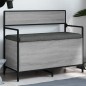 vidaXL Sitzbank mit Stauraum Grau Sonoma 85,5x42x73,5 cm Holzwerkstoff vidaXL Sitzbank mit Stauraum Grau Sonoma 85,5x42x73,5 cm Holzwerkstoff