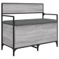 vidaXL Sitzbank mit Stauraum Grau Sonoma 85,5x42x73,5 cm Holzwerkstoff vidaXL Sitzbank mit Stauraum Grau Sonoma 85,5x42x73,5 cm Holzwerkstoff