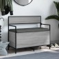 vidaXL Sitzbank mit Stauraum Grau Sonoma 85,5x42x73,5 cm Holzwerkstoff vidaXL Sitzbank mit Stauraum Grau Sonoma 85,5x42x73,5 cm Holzwerkstoff