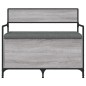 vidaXL Sitzbank mit Stauraum Grau Sonoma 85,5x42x73,5 cm Holzwerkstoff vidaXL Sitzbank mit Stauraum Grau Sonoma 85,5x42x73,5 cm Holzwerkstoff
