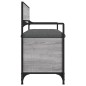 vidaXL Sitzbank mit Stauraum Grau Sonoma 85,5x42x73,5 cm Holzwerkstoff vidaXL Sitzbank mit Stauraum Grau Sonoma 85,5x42x73,5 cm Holzwerkstoff